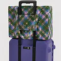 Baggu - BA BA BAG - Small Cloud Carry-On Bag, Green Star Plaid