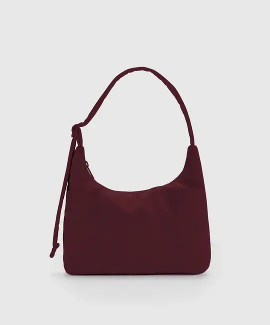 Baggu - BA BA BAG - Mini Nylon Shoulder Bag, Mahogany