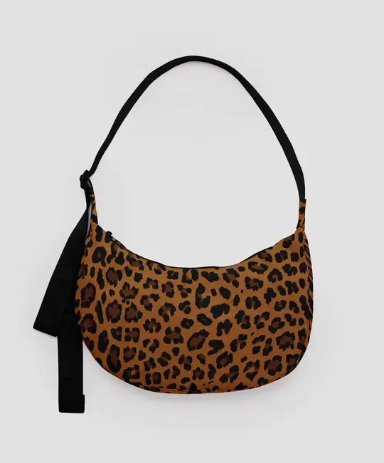 Baggu - BA BA BAG - Medium Nylon Crescent Bag, Leopard