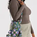Baggu - BA BA BAG - Bear Bag, Green Star Plaid