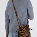Baggu - BA BA BAG - Nylon Drawstring  Bag, Leopard
