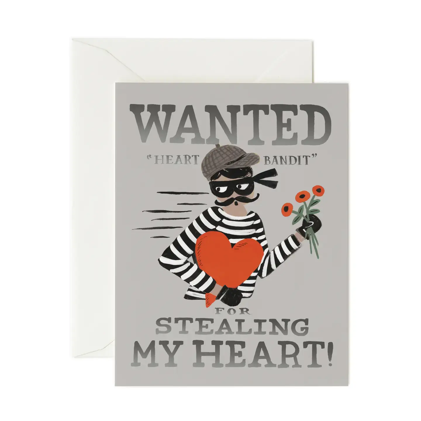 Rifle Paper Co - RP RPGCLO0032 - Heart Bandit Silver Card