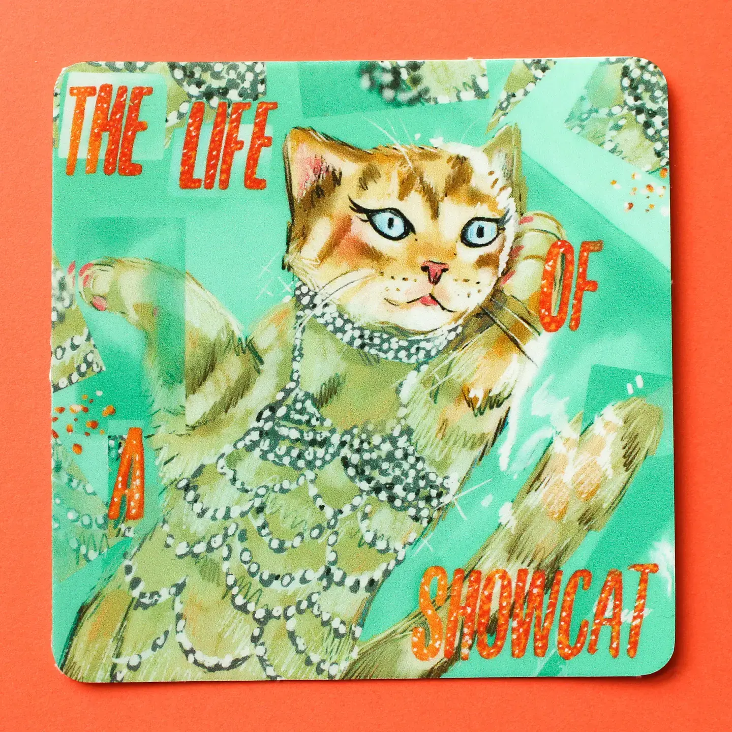 Amy Hartelust Art and Illustration - AHA AHA ST - Life of A Showcat Sticker