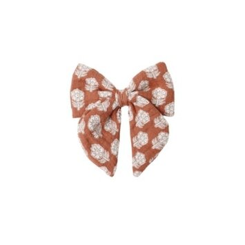 Quincy Mae - QM QM BKAC - Bow Hair Clip || Holiday Fleur Cranberry