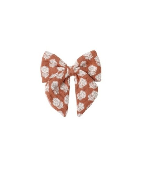 Quincy Mae - QM QM BKAC - Bow Hair Clip || Holiday Fleur Cranberry