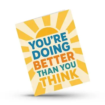 Hustle & Hope - HAH HAHGCFR0001 - Doing Better Than You Think Card (includes a free digital guide)