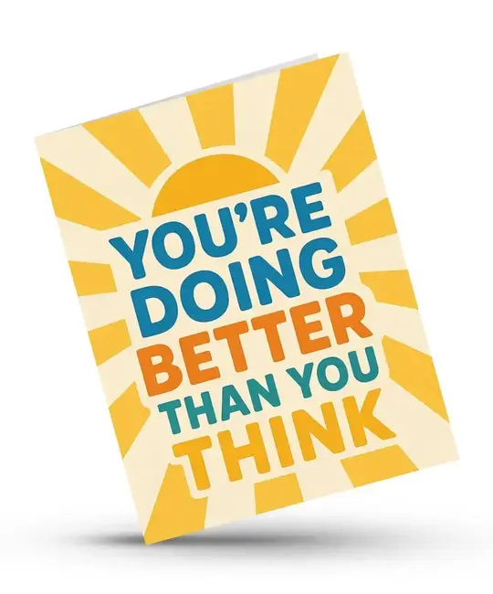 Hustle & Hope - HAH HAHGCFR0001 - Doing Better Than You Think Card (includes a free digital guide)