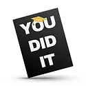 Hustle & Hope - HAH HAHGCGR0002 - You Did It Graduation Card (includes a free digital guide)