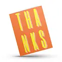 Hustle & Hope - HAH HAHGCTY0002 - Yellow and Orange Thanks Thank You Card (includes a free digital guide)