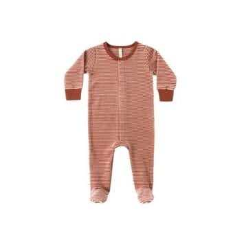 Quincy Mae - QM QM BKBC - Hidden Snap Footie || Candy Stripe