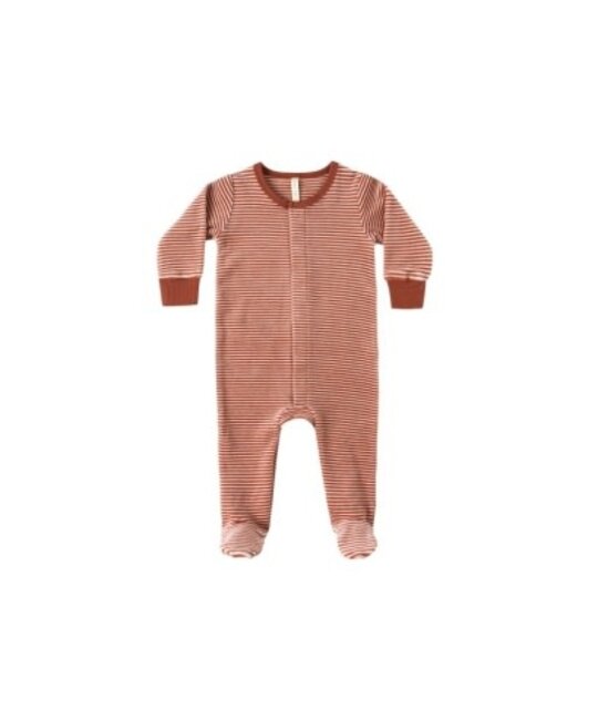 Quincy Mae - QM QM BKBC - Hidden Snap Footie || Candy Stripe