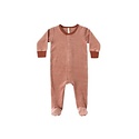 Quincy Mae - QM QM BKBC - Hidden Snap Footie || Candy Stripe