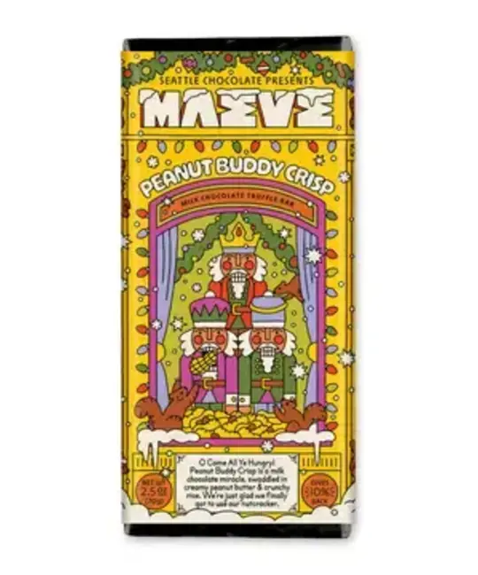 Maeve By Seattle Chocolate - MSC MSC FAD - Peanut Buddy Crisp Truffle Bar
