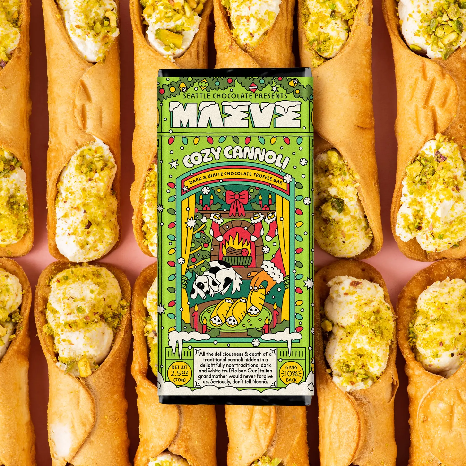 Maeve By Seattle Chocolate - MSC MSC FAD - Cozy Cannoli Truffle Bar