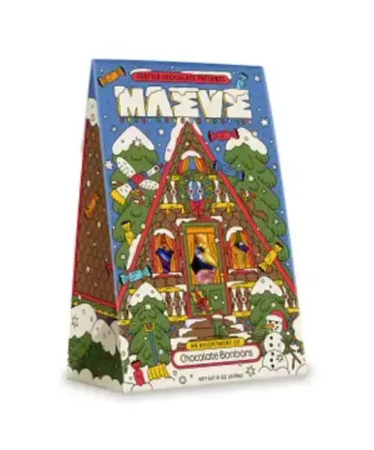 Maeve By Seattle Chocolate - MSC MSC FAD - Away in An A-Frame Bonbon Box (8 oz)