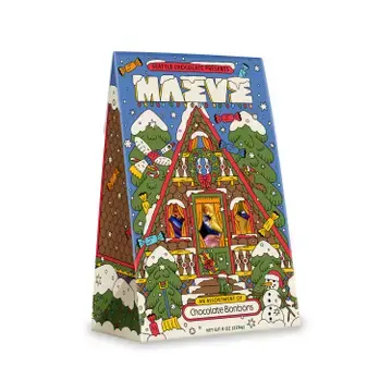 Maeve By Seattle Chocolate - MSC MSC FAD - Away in An A-Frame Bonbon Box (8 oz)
