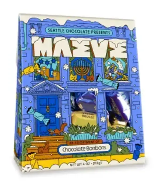 Maeve By Seattle Chocolate - MSC MSC FAD -  Home For Hanukkah Bonbon Box (4 oz)