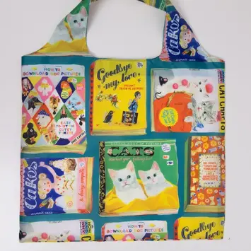 Yellow Owl Workshop - YOW YOW BA -  Useless Books Art Sack Eco-Friendly Reusable Tote by Anna Hoyle