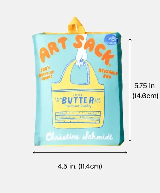 Yellow Owl Workshop - YOW YOW BA -  Butter Art Sack Eco-Friendly Reusable Tote by Christine Schmidt