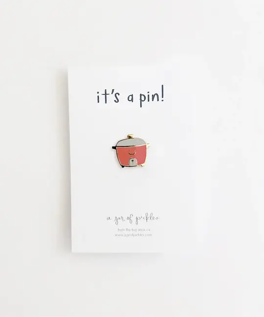 A Jar Of Pickles - AJOP AJOP ACEP - Rice Cooker  Enamel Pin
