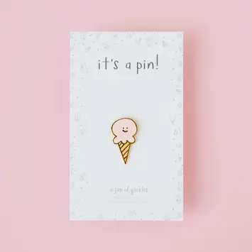 A Jar Of Pickles - AJOP AJOP ACEP - Ice Cream Cone Enamel Pin