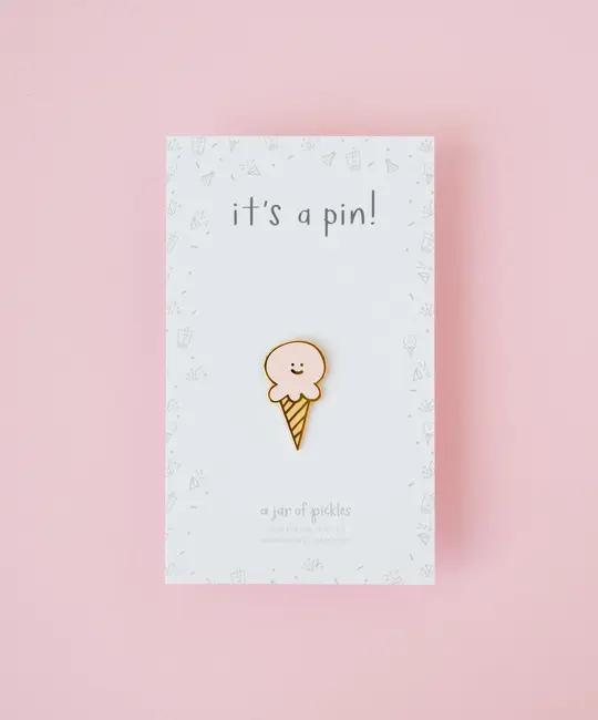 A Jar Of Pickles - AJOP AJOP ACEP - Ice Cream Cone Enamel Pin