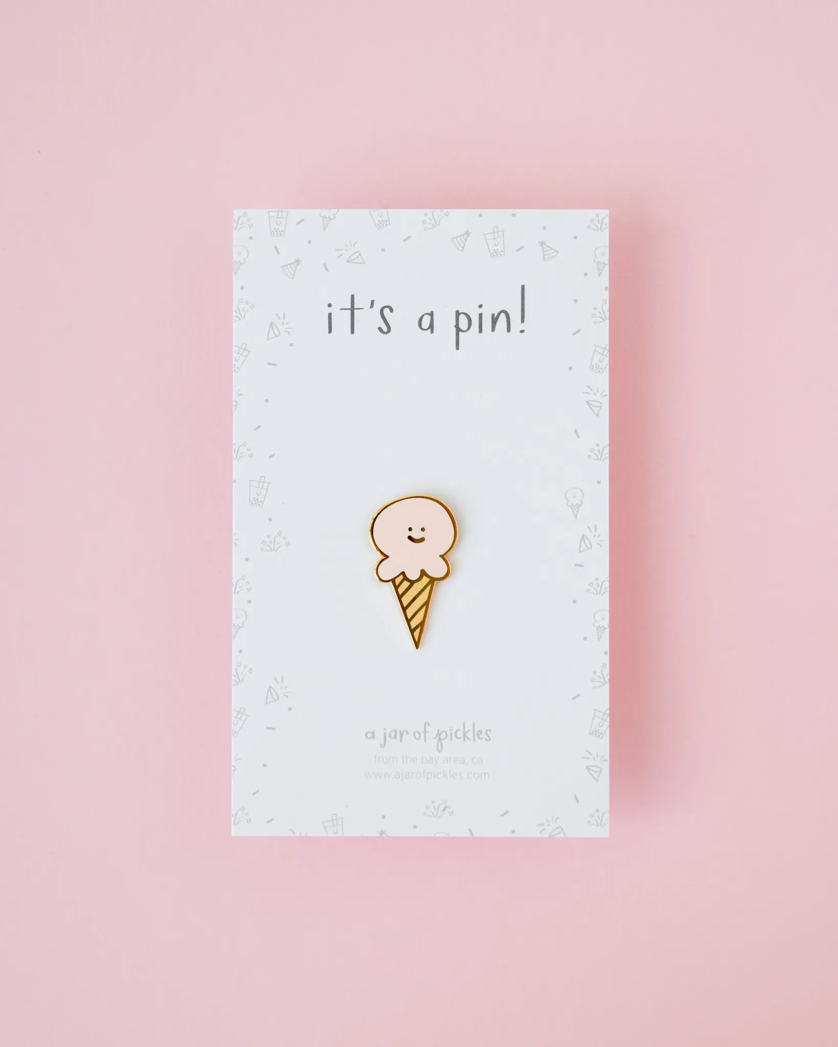 A Jar Of Pickles - AJOP AJOP ACEP - Ice Cream Cone Enamel Pin