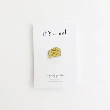 A Jar Of Pickles - AJOP AJOP ACEP - Cheese Slice Enamel Pin