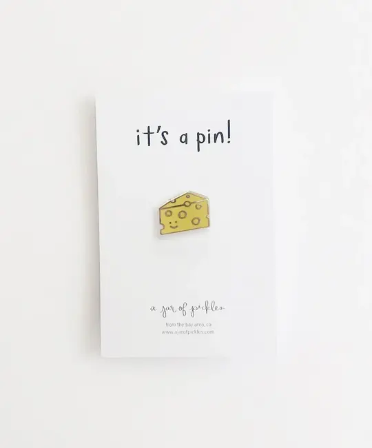 A Jar Of Pickles - AJOP AJOP ACEP - Cheese Slice Enamel Pin