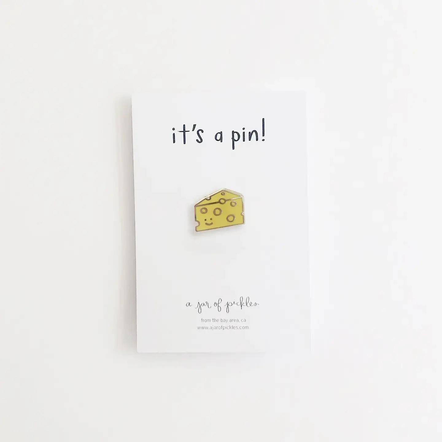 A Jar Of Pickles - AJOP AJOP ACEP - Cheese Slice Enamel Pin