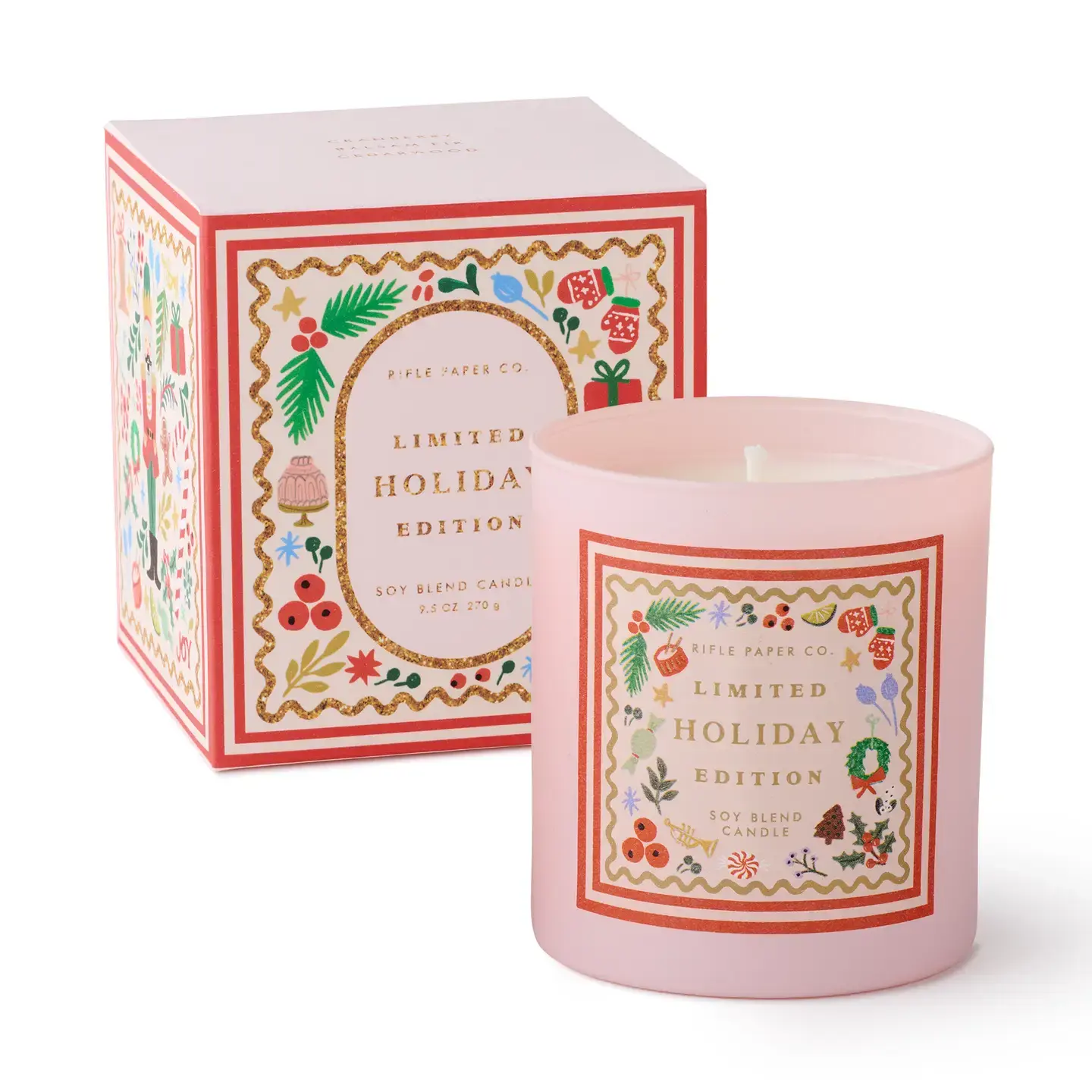 Rifle Paper Co - RP RP CALA - Holly Jolly Nutcracker Candle
