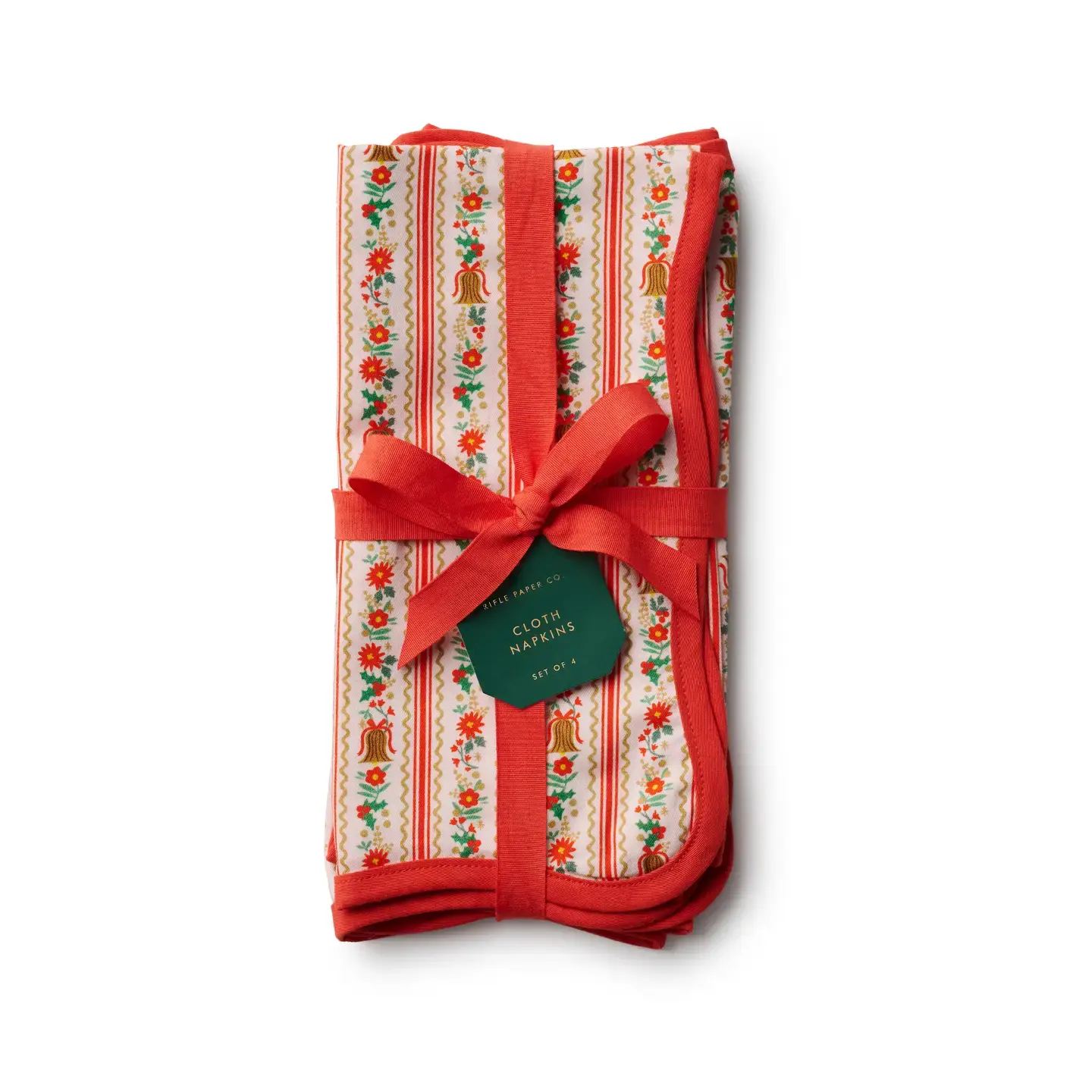 Rifle Paper Co - RP RP HGKL - Holly Jolly Cloth Napkin Set of 4