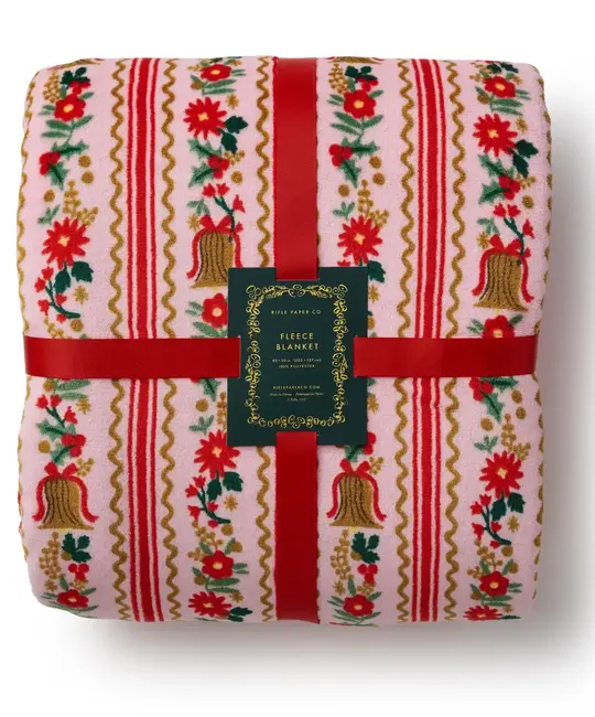 Rifle Paper Co - RP RP HG - Holly Jolly Fleece Blanket