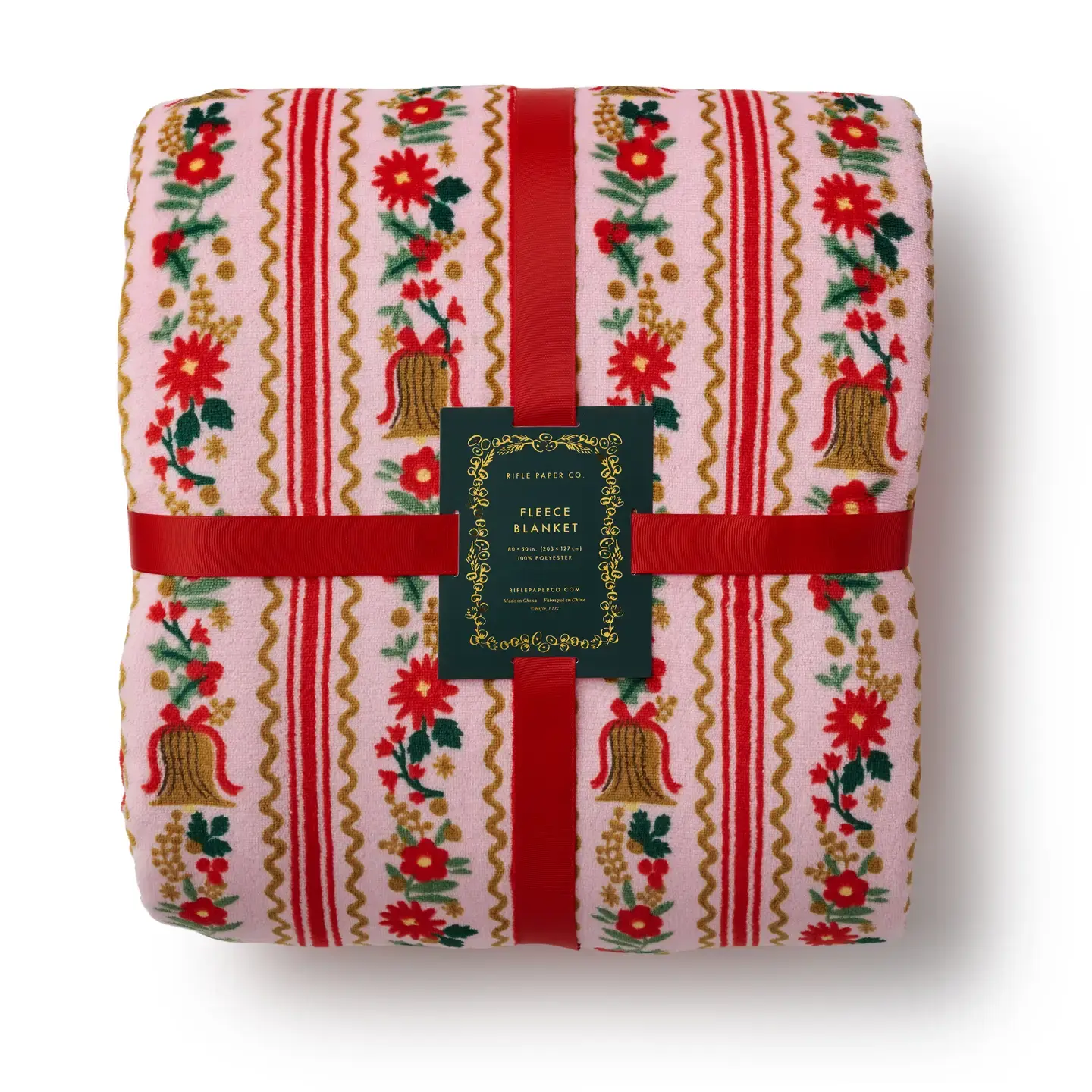 Rifle Paper Co - RP RP HG - Holly Jolly Fleece Blanket