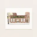 Sarah Wormann Art - SWA SWA PRSM - Mikes Pastry Boston Storefront Art Print, 8" x 10"