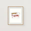 Sarah Wormann Art - SWA SWA PRSM - Hoodsie Cup New England Foods Mini Print, 4" x 6"