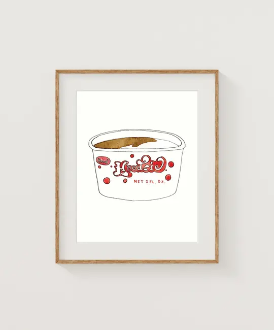 Sarah Wormann Art - SWA SWA PRSM - Hoodsie Cup New England Foods Mini Print, 4" x 6"