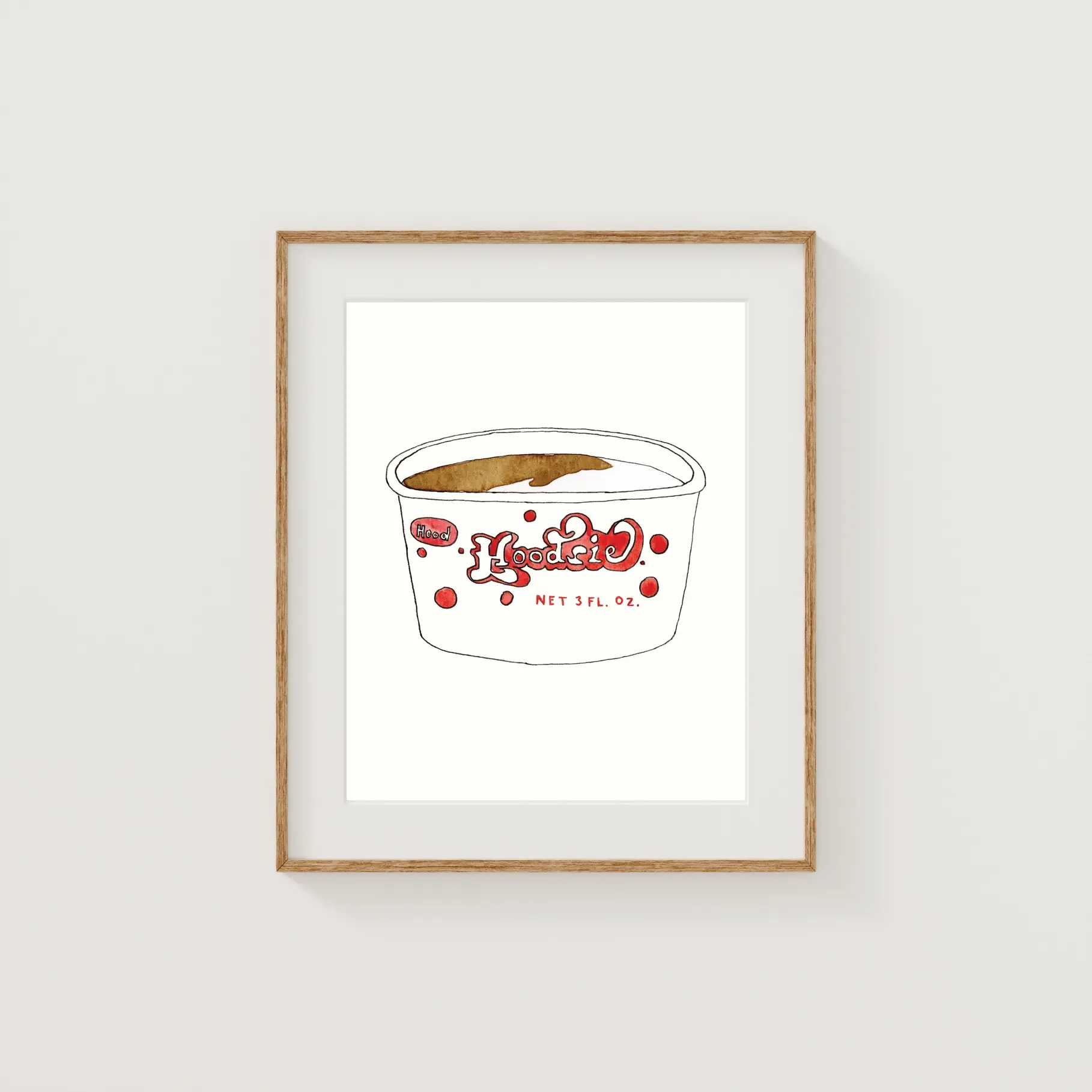 Sarah Wormann Art - SWA SWA PRSM - Hoodsie Cup New England Foods Mini Print, 4" x 6"