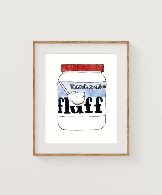 Sarah Wormann Art - SWA SWA PRSM - Fluff New England Foods Mini Print, 4" x 6"