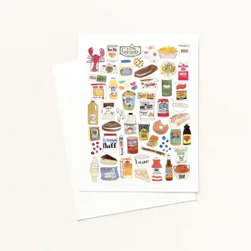 Sarah Wormann Art - SWA SWAGCBL0001 - New England Foods Blank Card
