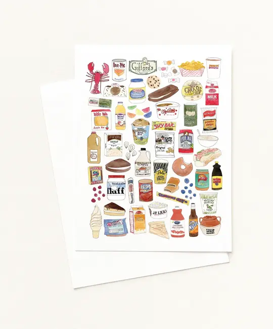 Sarah Wormann Art - SWA SWAGCBL0001 - New England Foods Blank Card