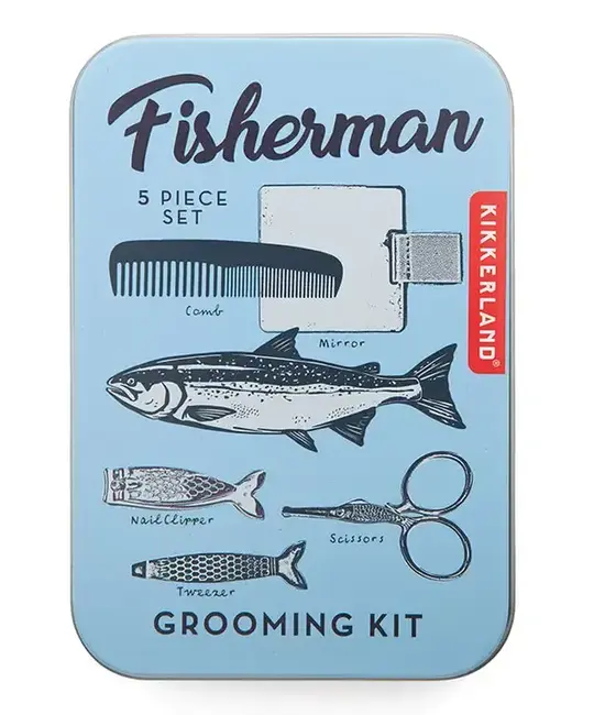 Kikkerland KI AP - Fisherman Grooming Kit Tin