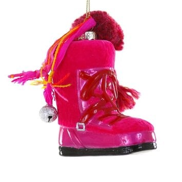 Cody Foster - COF COF OR - Pink Ski Snow Boot Ornament