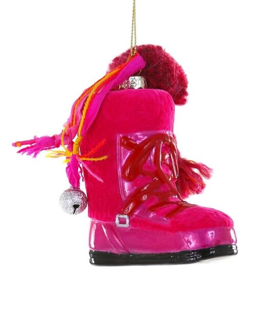 Cody Foster - COF COF OR - Pink Ski Snow Boot Ornament