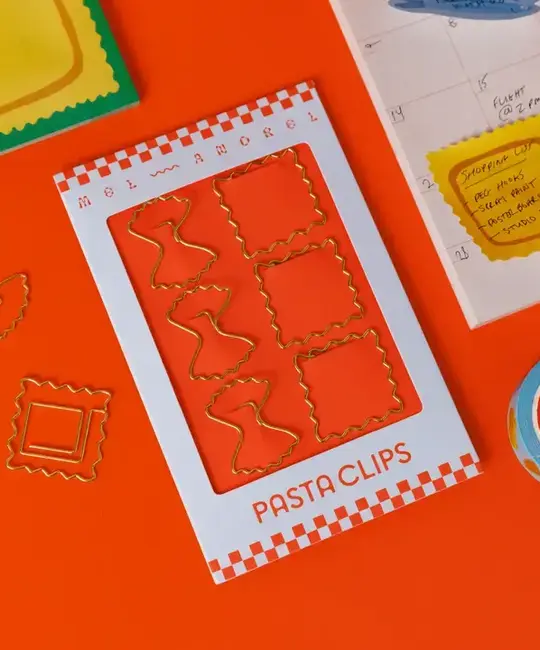 Mel Andrel - MA MA OS - Pasta Paper Clips - Ravioli + Farfalle