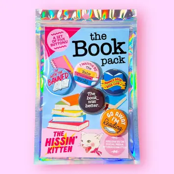 The Hissin Kitten - THK THK AC - The Book Pack! 5 Button Pin Back Set