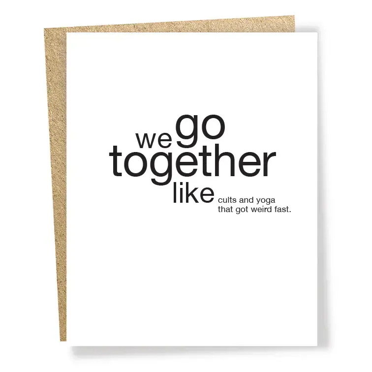 Sapling Press - SAP SAPGCFR0014 - Cults/Yoga (Go Together Like) Card