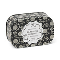Paddywax - PA PA CASM - Black Olive and Fig Printed Tin Candle, Chérie Collection