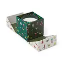 Paddywax - PA PA CALA - Balsam & Fir Holiday Merry Box, Green Tinted Glass