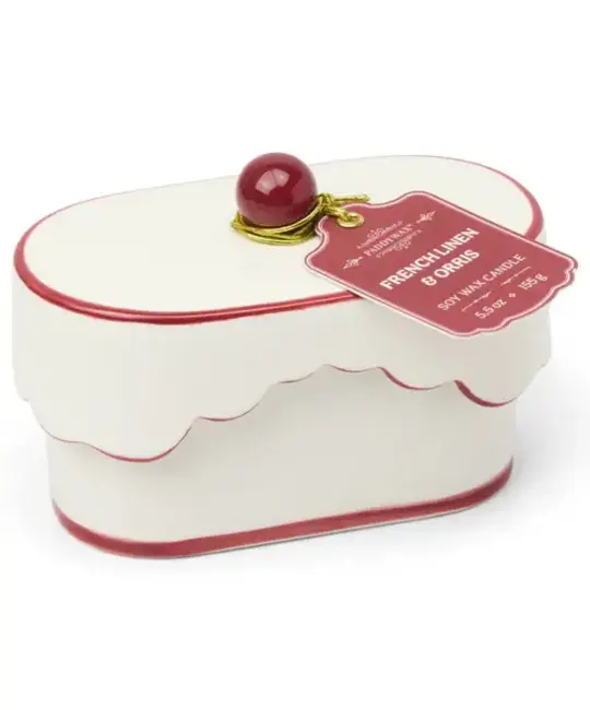 Paddywax - PA PA CALA - French Linen and Orris Porcelain Candle, Chérie Collection